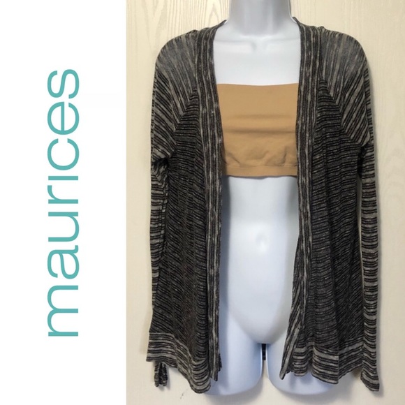 Maurices Womens Crochet Duster Cardigan 